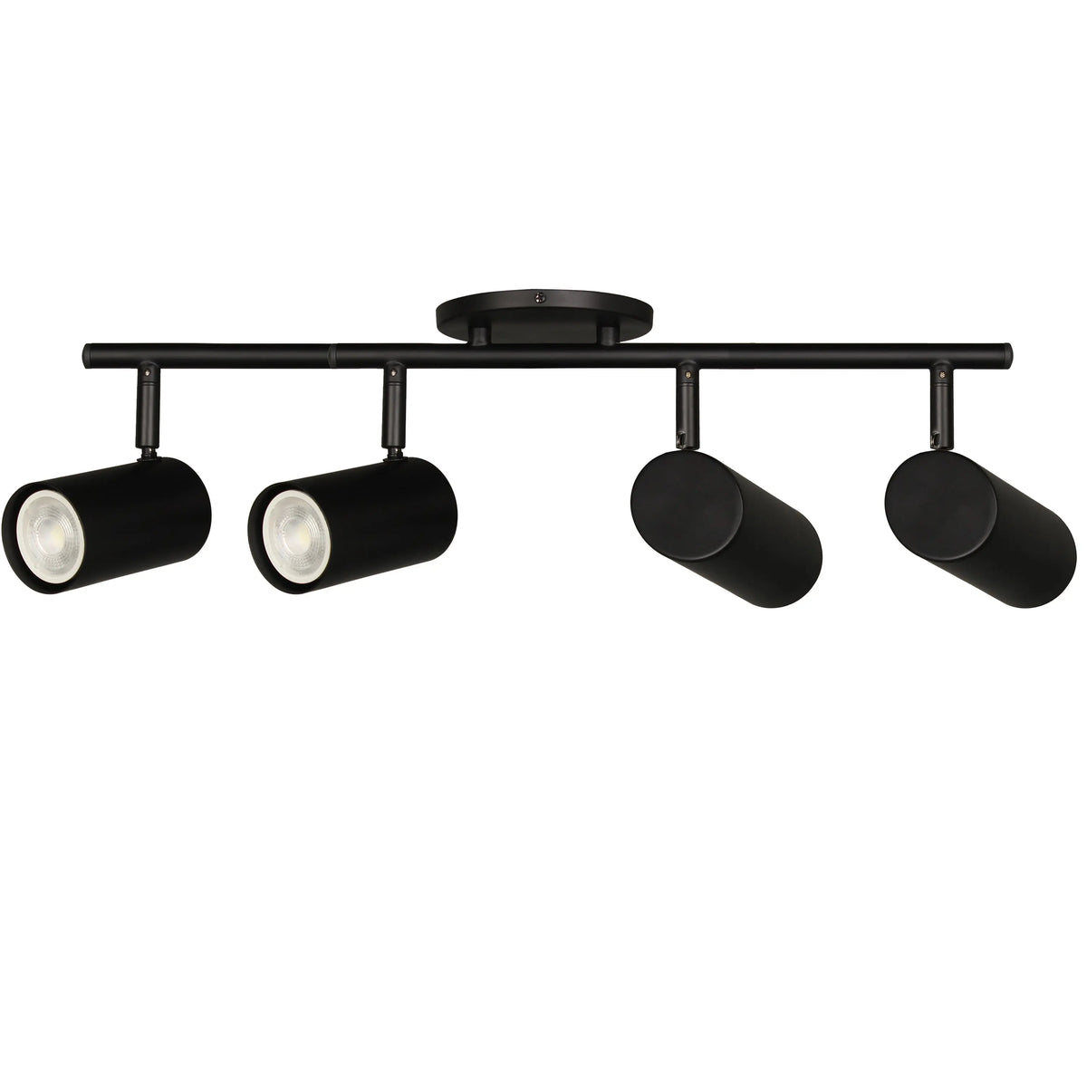 Dainolite 4 Light Track Light in Matte Black