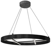 Dainolite 40W Chandelier, Matte Black w/ White Silicone Diffuser
