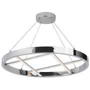 Dainolite 40W Chandelier, Polished Chrome w/ White Silicone Diffuser