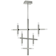 Dainolite 42W Chandelier Polished Chrome with Frosted Acrylic Diffuser