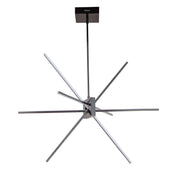 Dainolite 46W LED Pendant Matte Black with White Acrylic Diffuser