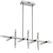 Dainolite 48W Horizontal Polished Chrome Chandelier w/ Acrylic Diffuser