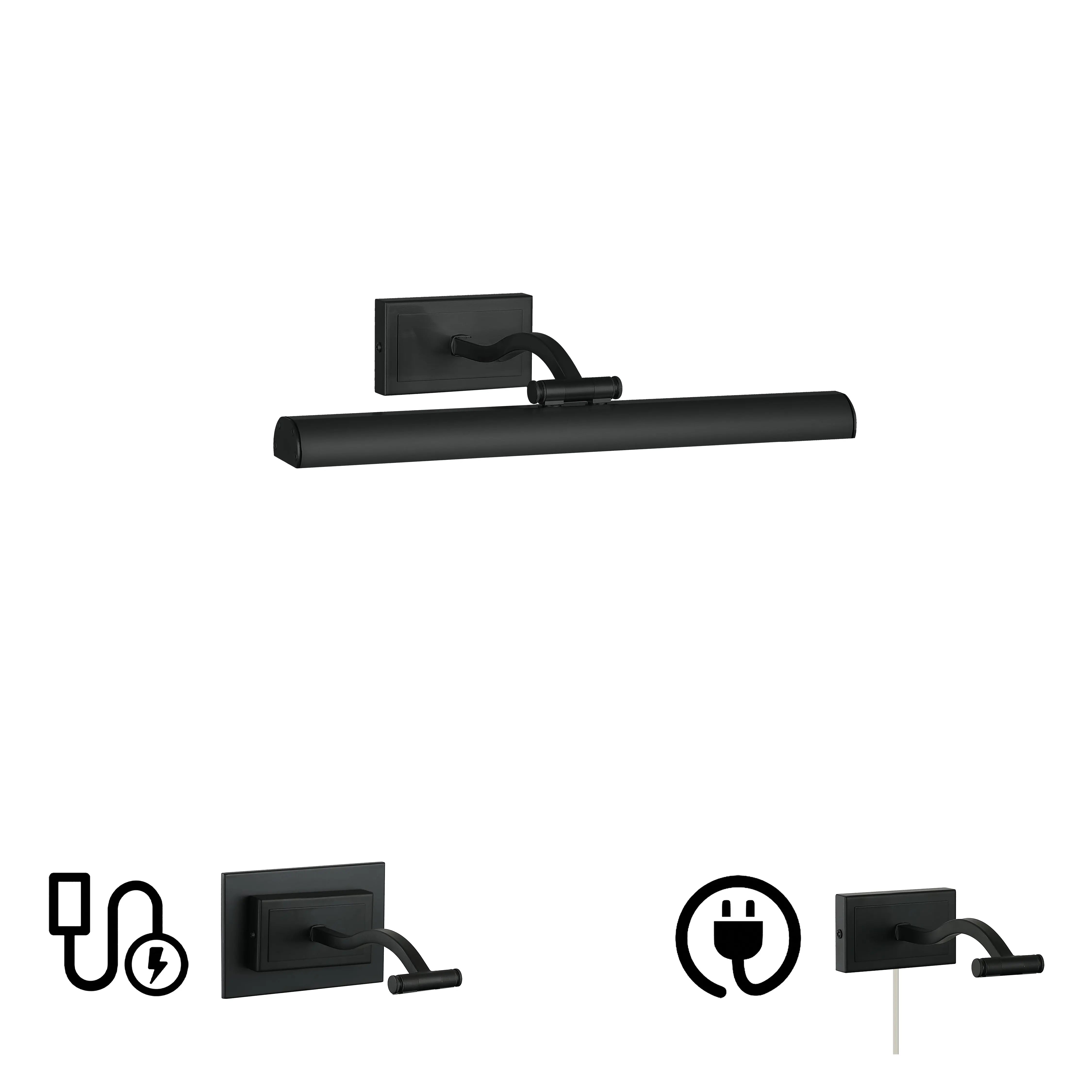 Dainolite 5 Colour Change Temp 20W Matte Black Picture Light