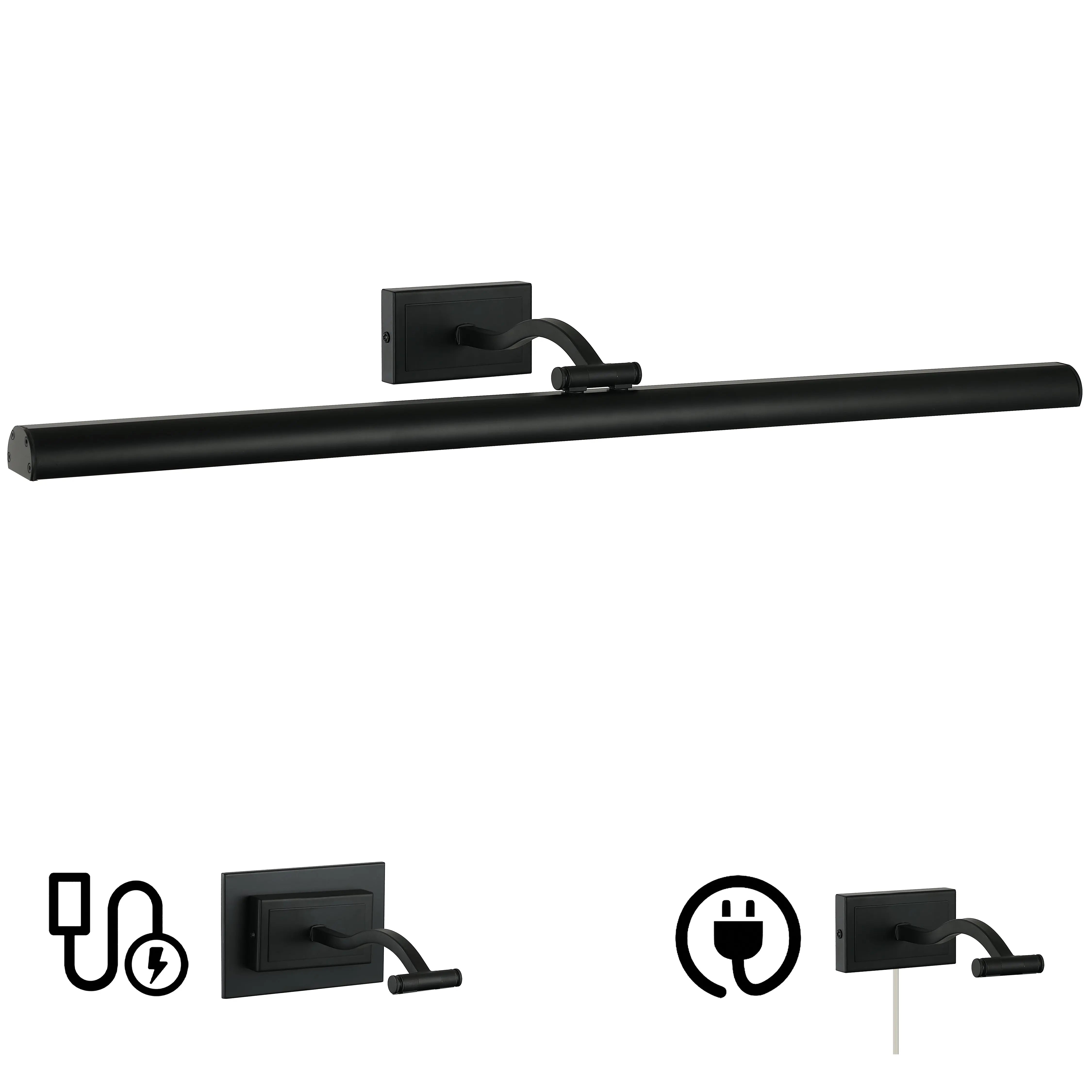 Dainolite 5 Colour Change Temp 40W Matte Black Picture Light