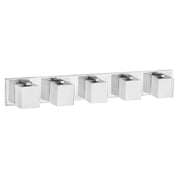 Dainolite 5 Light Vanity, Polished Chrome Finish