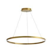 Dainolite 50W Colour Changing Temperature Chandelier, Aged Brass with White Acrylic Diffuser