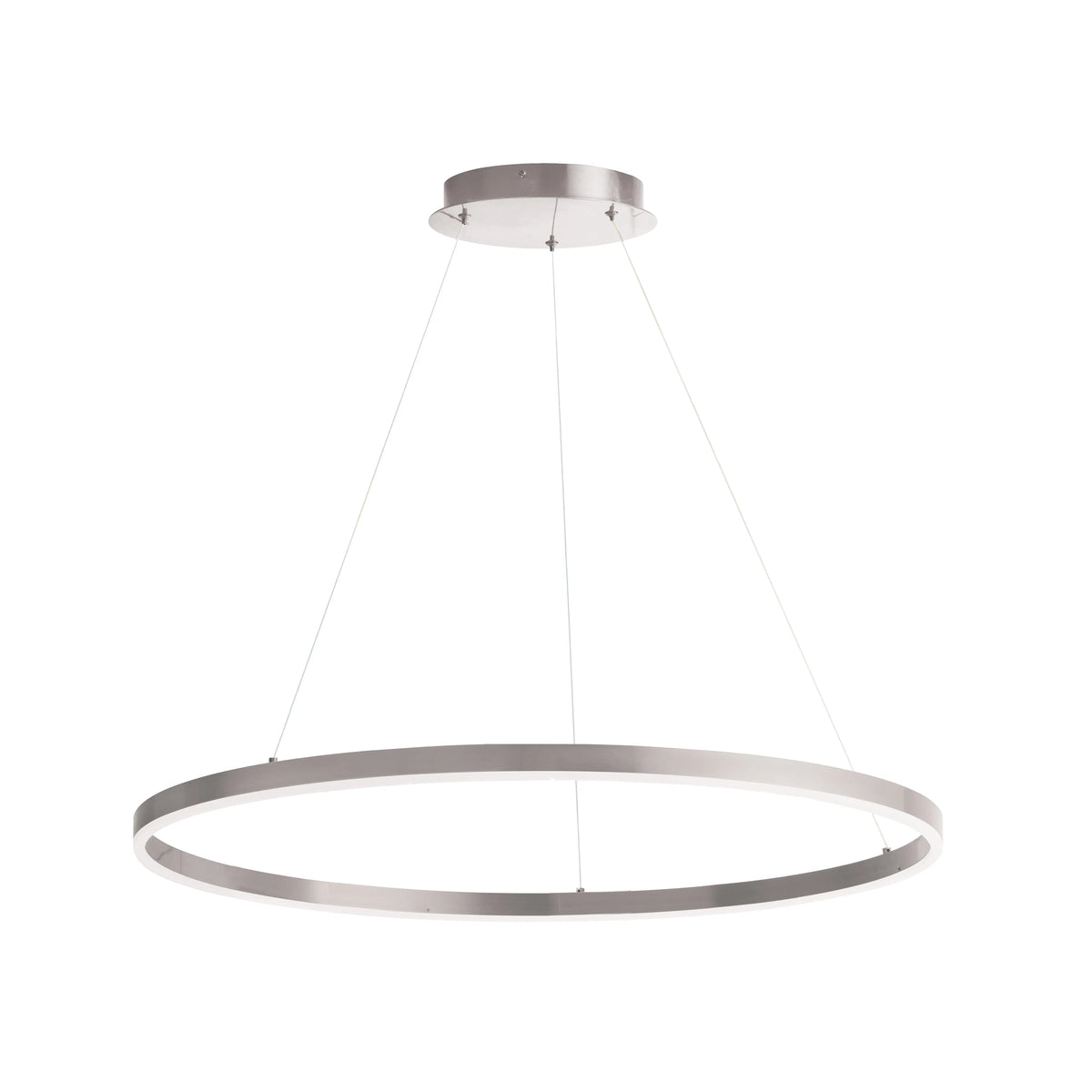 Dainolite 50W Colour Changing Temperature Chandelier, Silver with White Acrylic Diffuser
