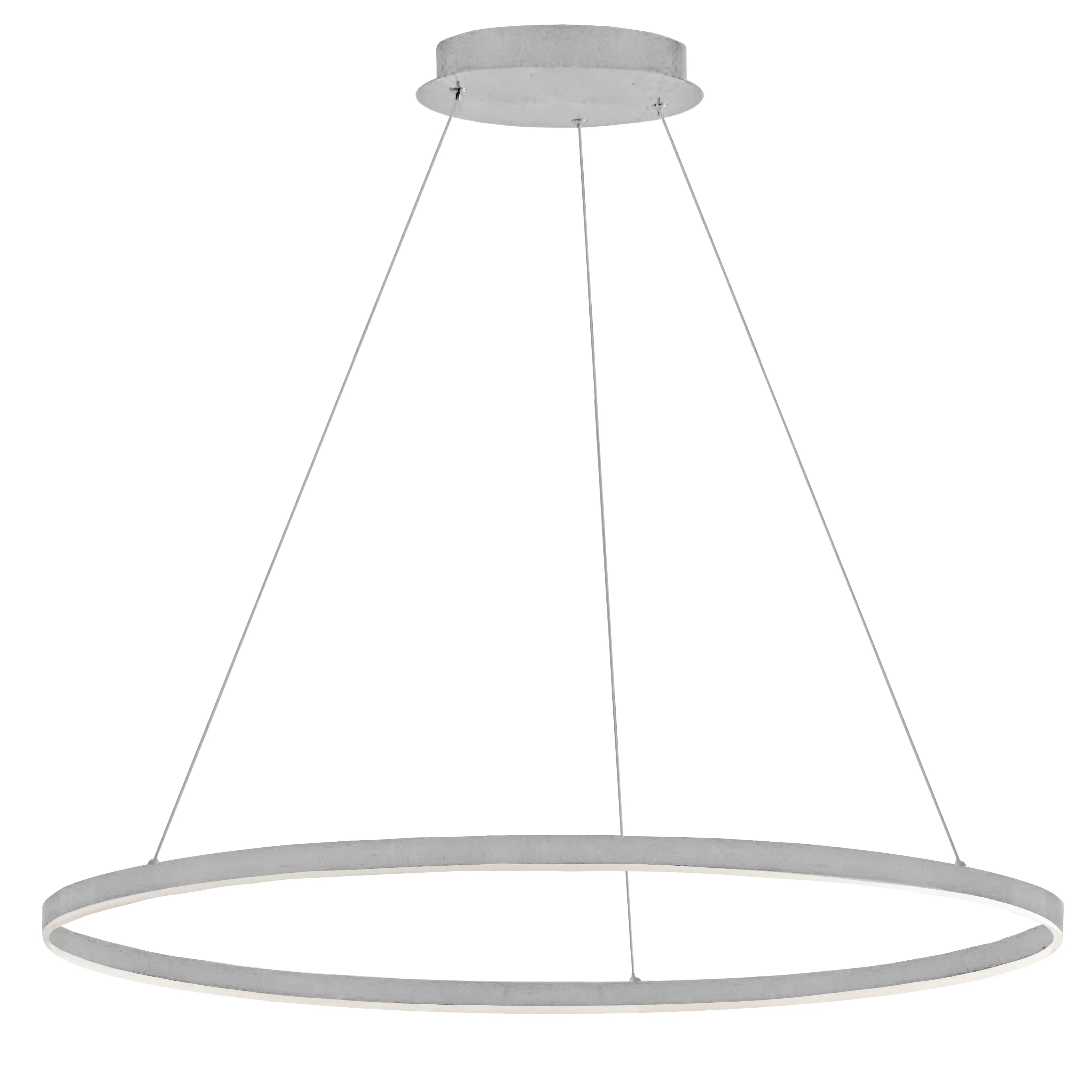 Dainolite 50W Colour Changing Temperature Chandelier, Silver with White Acrylic Diffuser