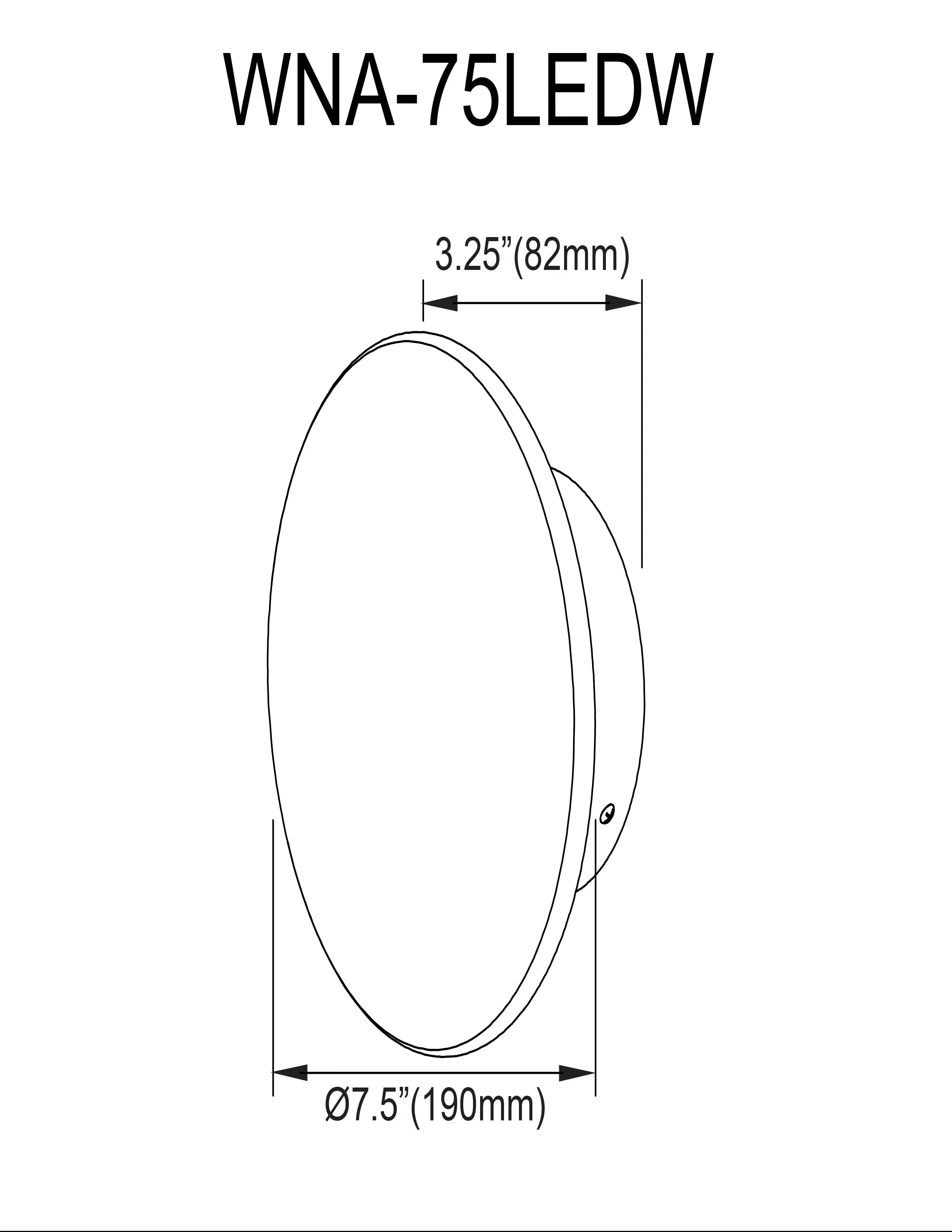 Dainolite 5W Wall Sconce in Matte Black w/ Swirl Glass