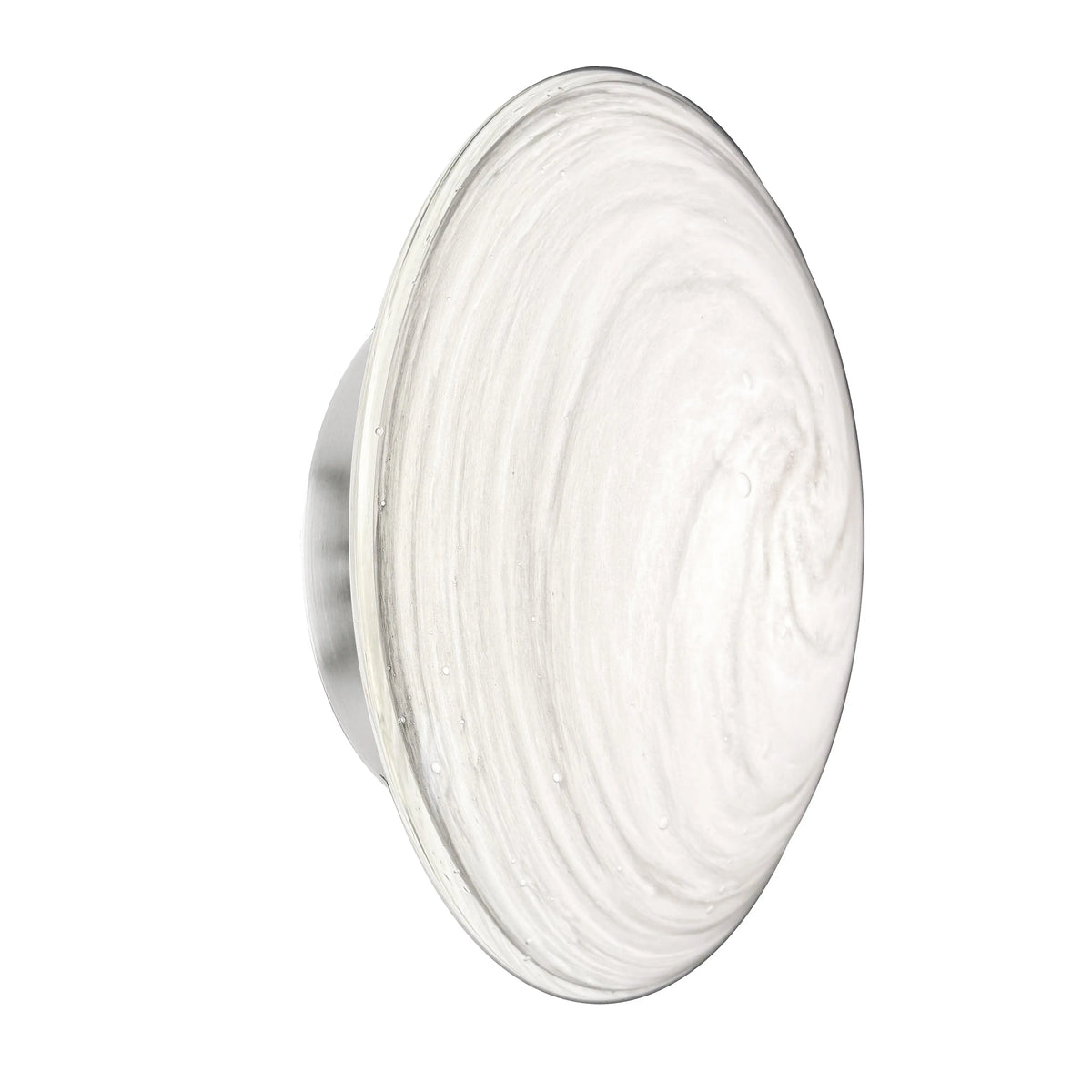Dainolite 5W Wall Sconce in Polished Chrome w/ Swirl Glass