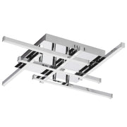 Dainolite 6 Light LED Flush Mount, Polished Chrome Finish