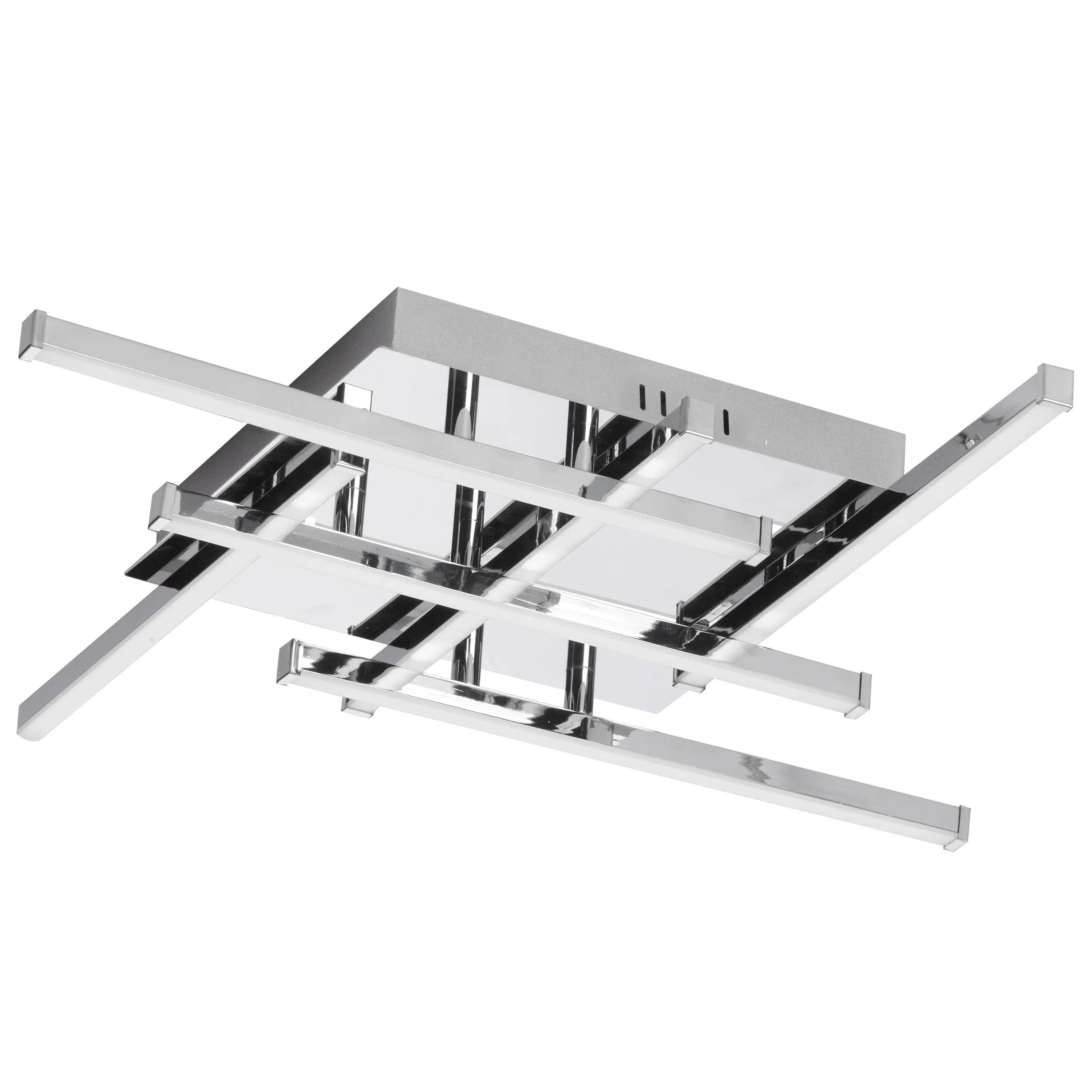 Dainolite 6 Light LED Flush Mount, Polished Chrome Finish