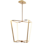 Dainolite 60W Chandelier, Aged Brass with White Silicone Diffuser