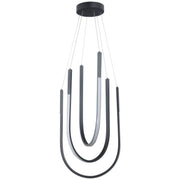 Dainolite 62W Pendant Matte Black with White Silicone Diffuser