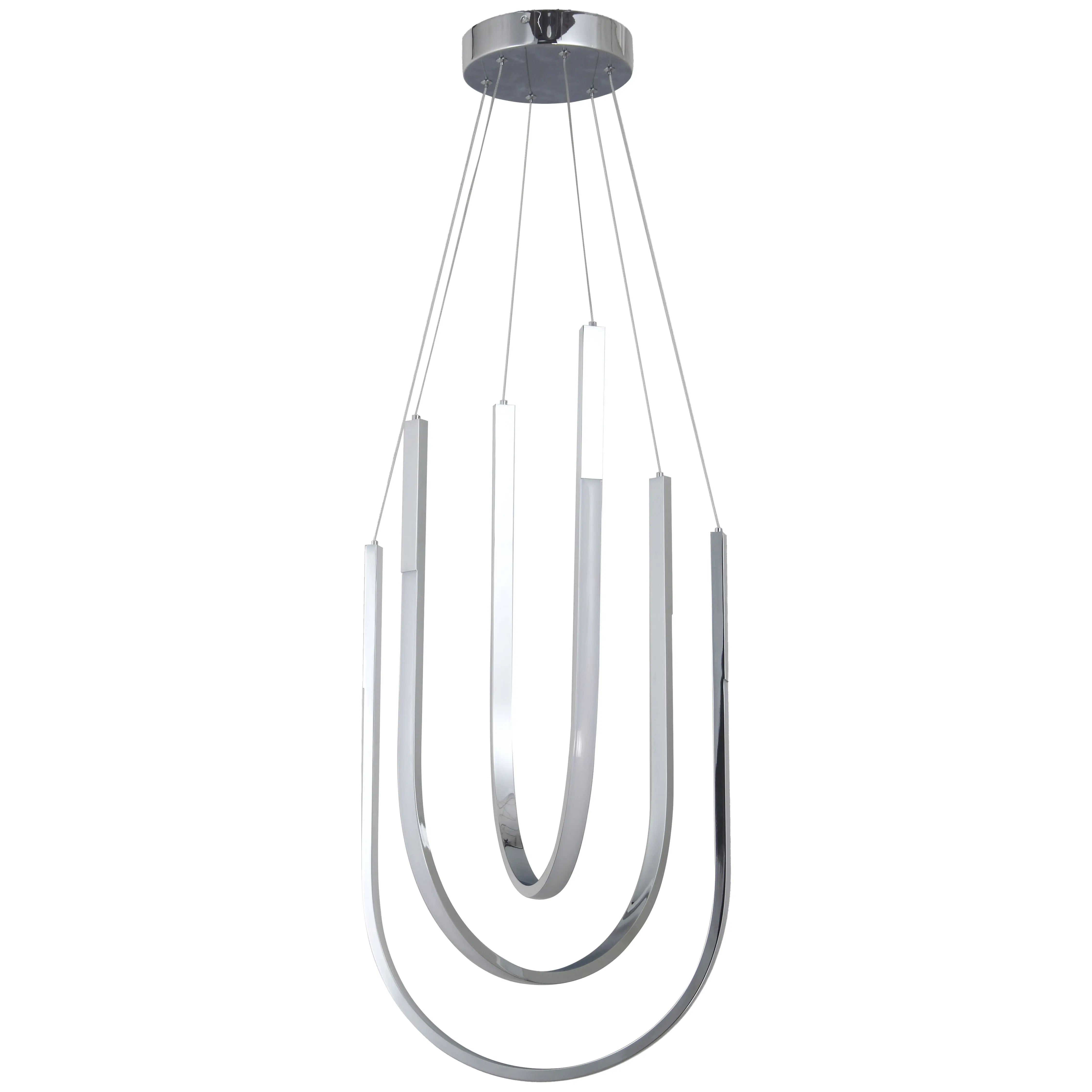 Dainolite 62W Pendant Polished Chrome with White Silicone Diffuser