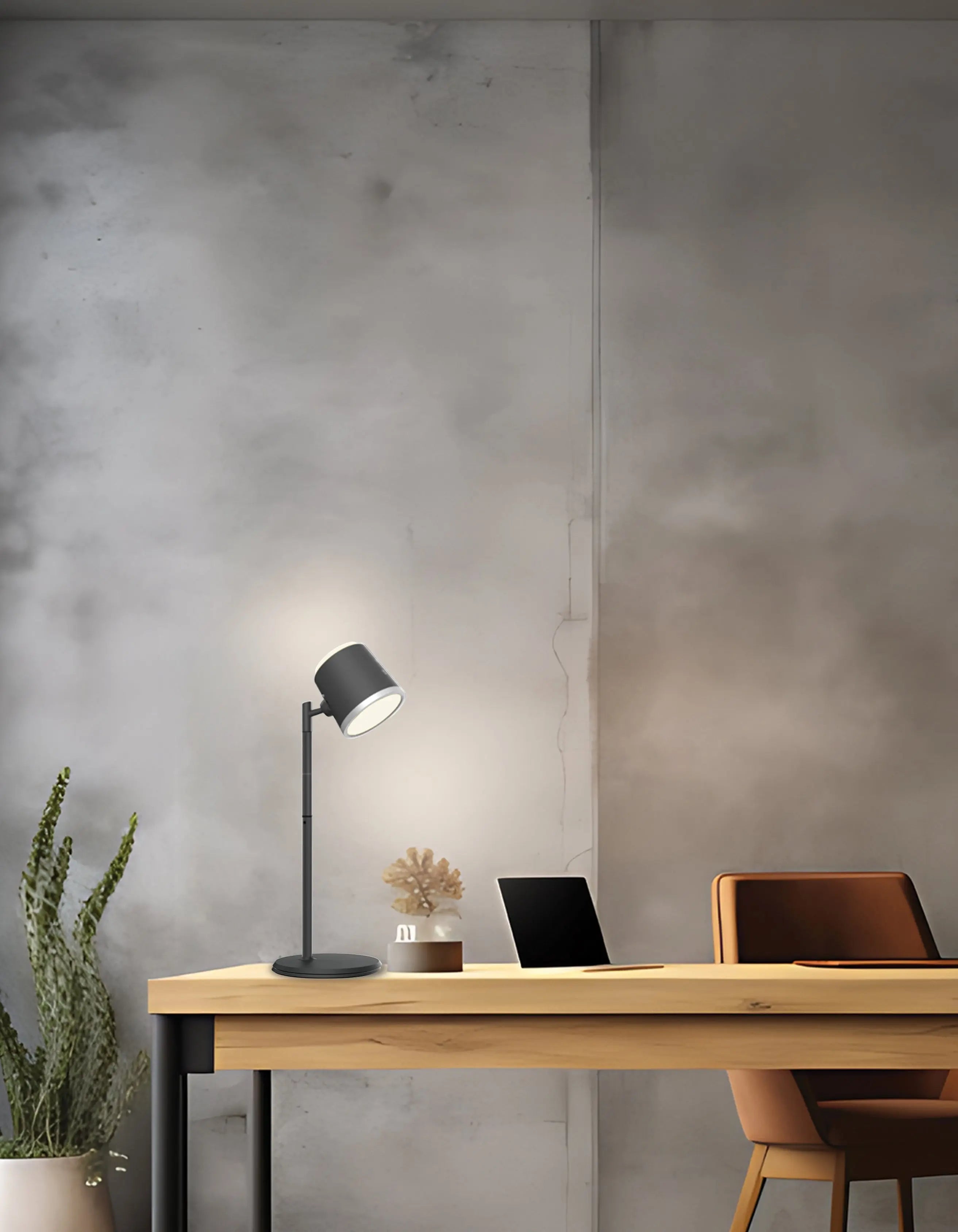 Dainolite 6W Table Lamp in Matte Black w/ Detachable Head