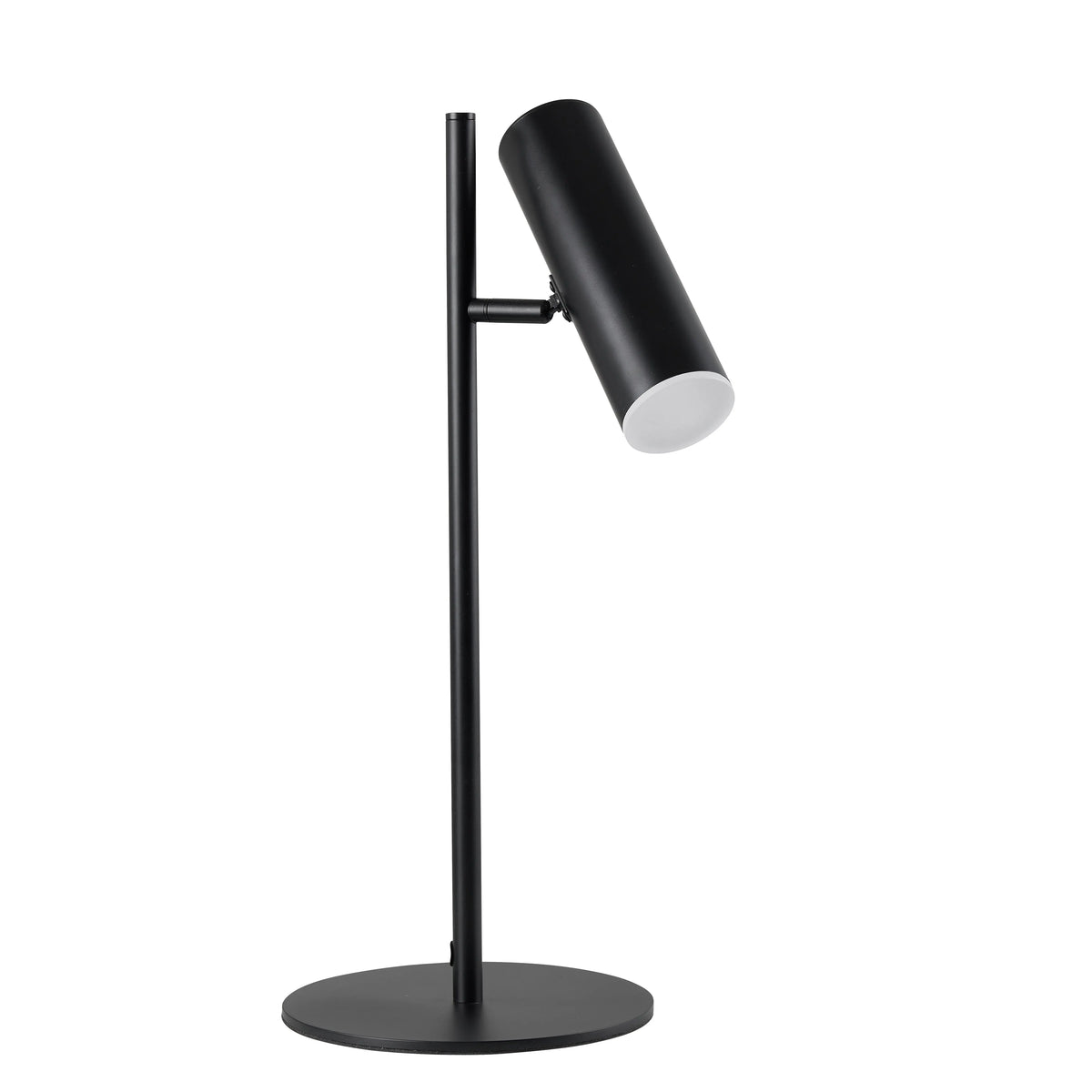 Dainolite 6W Table Lamp, Matte Black with Frosted Acrylic Diffuser
