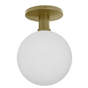 Dainolite 6W Wall Sconce, Aged Brass w/ Opal glass