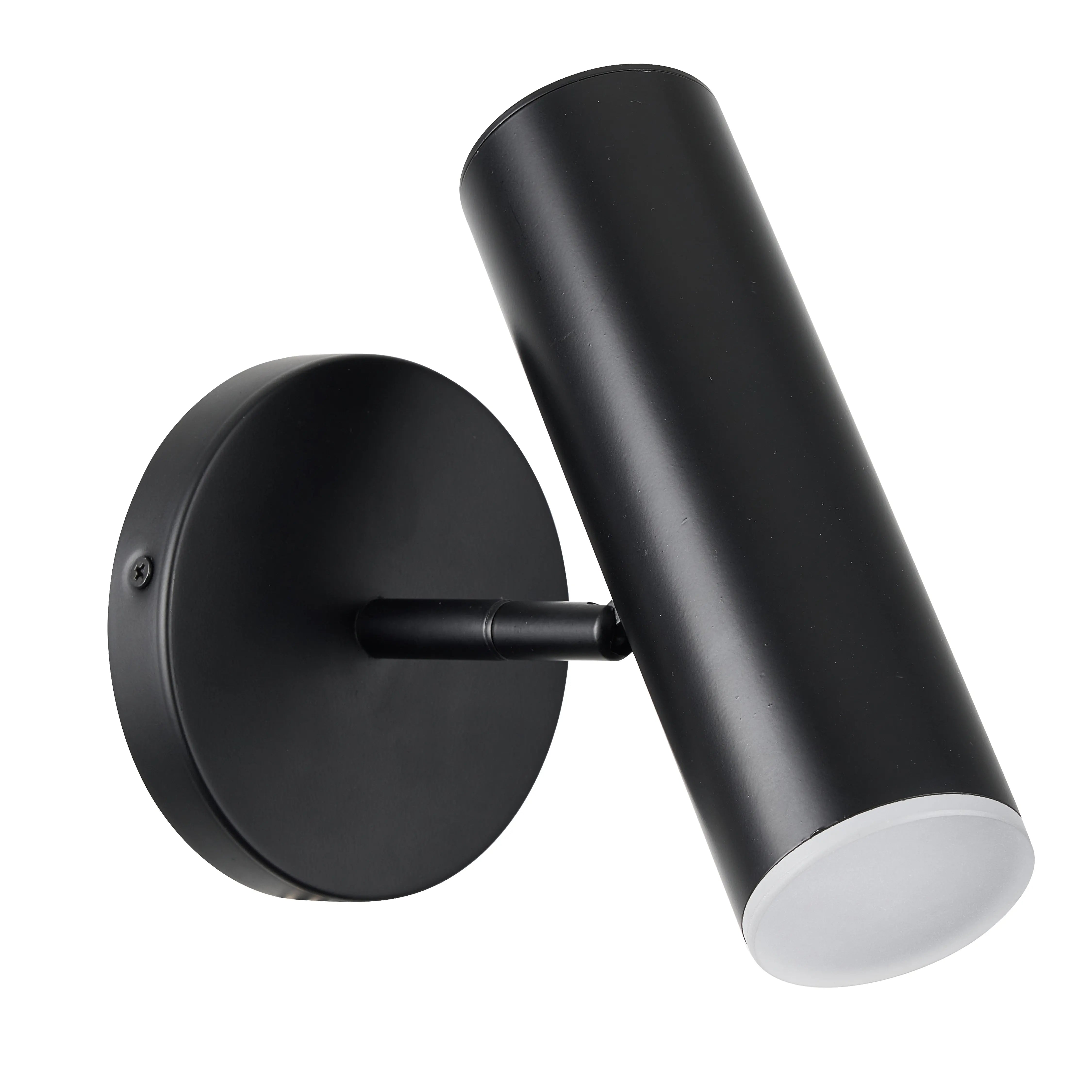 Dainolite 6W Wall Sconce, Matte Black with Frosted Acrylic Diffuser