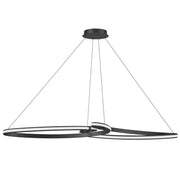 Dainolite 76W LED Nola Horizontal Pendant Matte Black