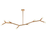 Dainolite 8 Light Incandescent Horizontal Pendant Aged Brass