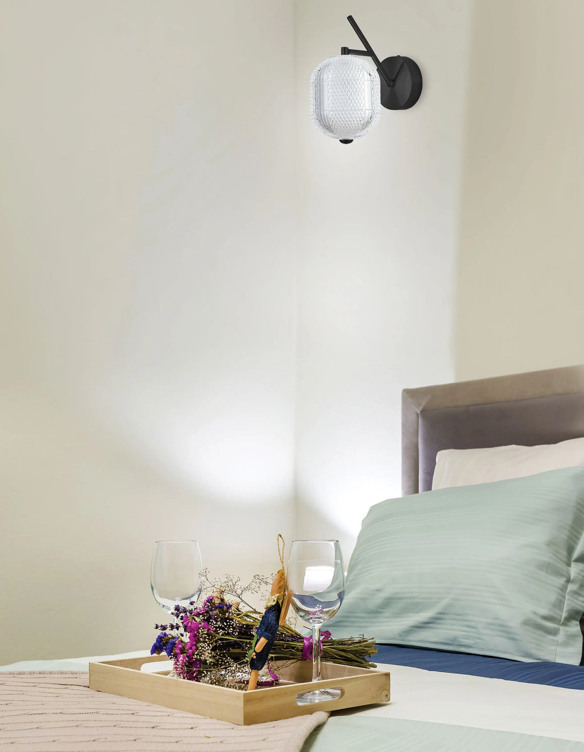 Dainolite 8.5W Wall Sconce in Matte Black