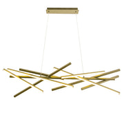 Dainolite 80W LED Carly Chandelier Aged Brass