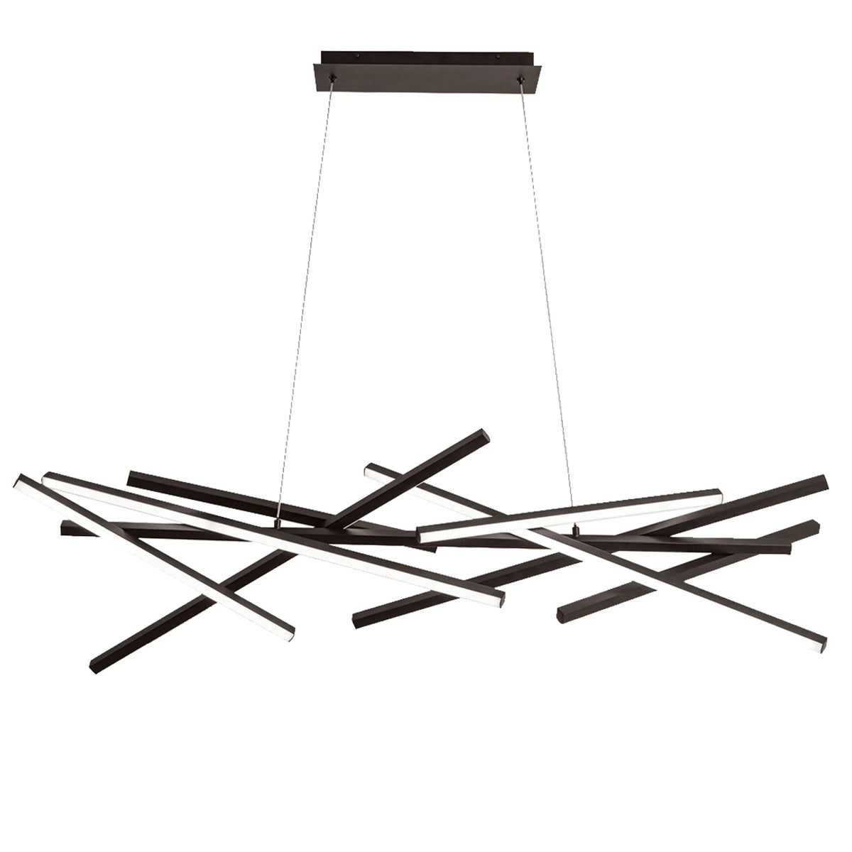 Dainolite 80W LED Carly Chandelier Matte Black