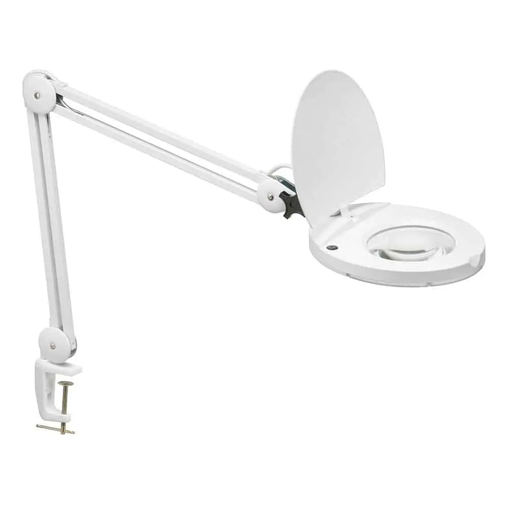 Dainolite 8W LED Magnifier Lamp, White Finish DMLED10-A-WH