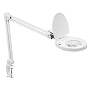 Dainolite 8W LED Magnifier Lamp, White Finish