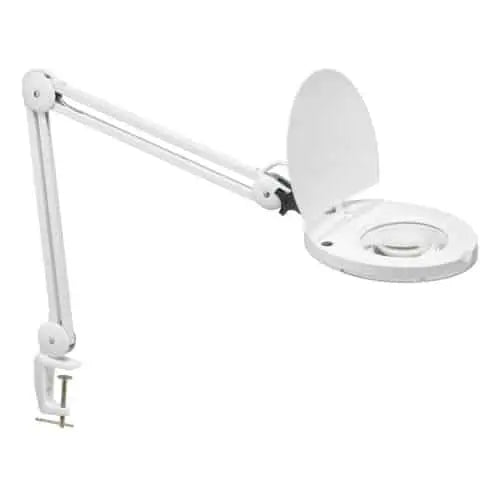 Dainolite 8W LED Magnifier Lamp, White Finish