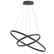 Dainolite 97W Chandelier, Matte Black w/ White Acrylic Diffuser