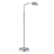 Dainolite 9W LED Swing Arm Floor Lamp, Satin Nickel Finish