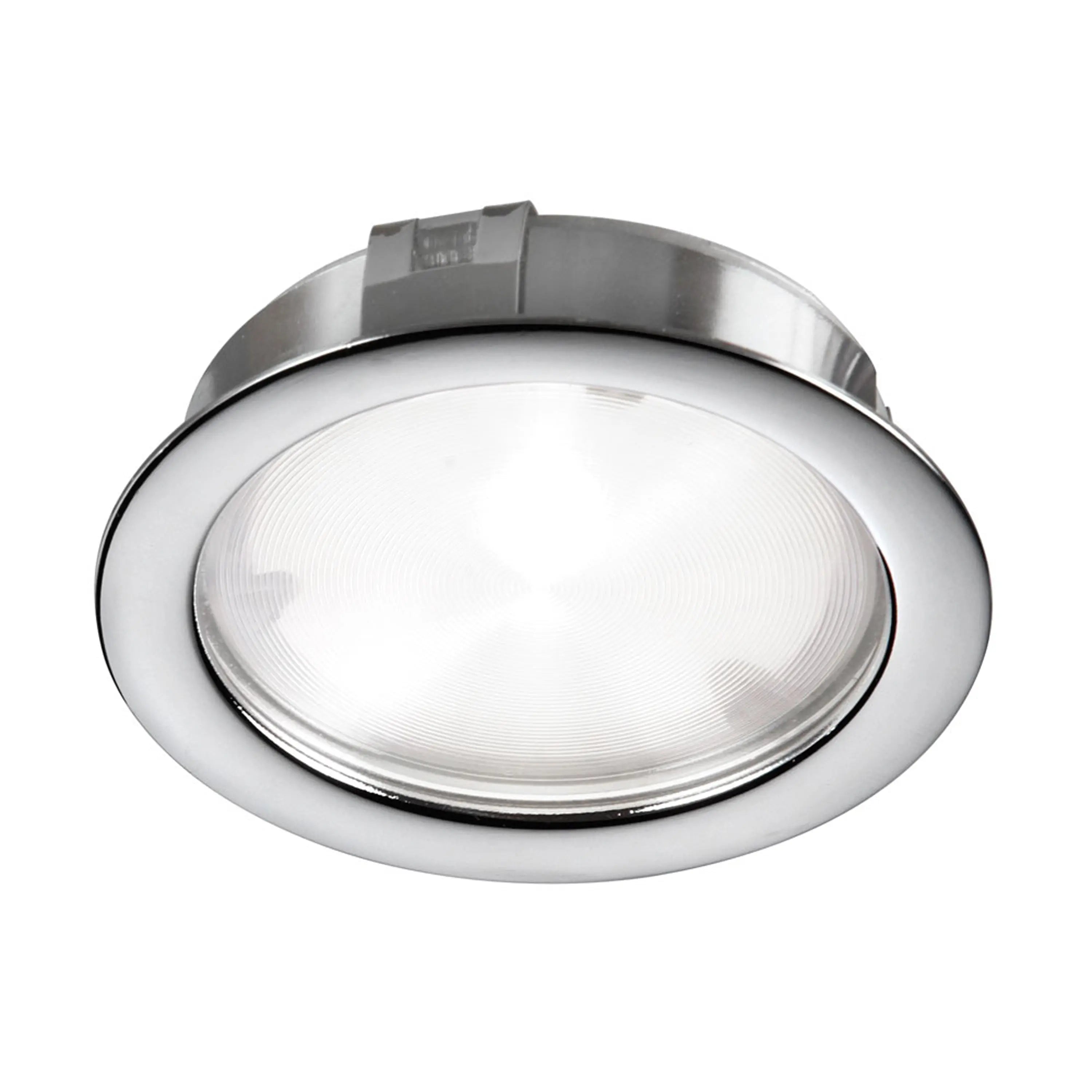 Dainolite Cree 4W 24VDC input 3000K, CRI80+, 40° beam Puck Light, Polished Chrome