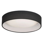 Dainolite LED Flush Mount, Satin Chrome Finish, Black Shade CFLD-1522-797