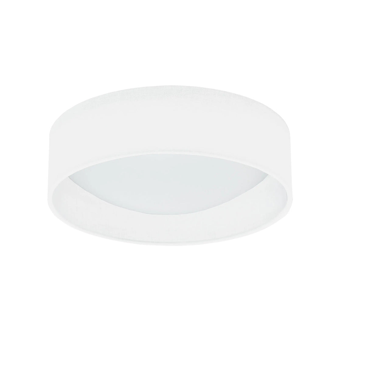 Dainolite LED Flush Mount, Satin Chrome Finish, Eggshell Shade CFLD-1114-198F