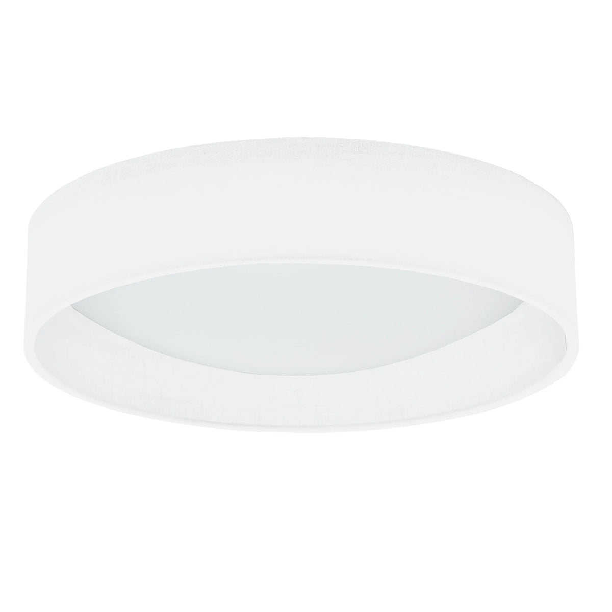 Dainolite LED Flush Mount, Satin Chrome Finish, Eggshell Shade