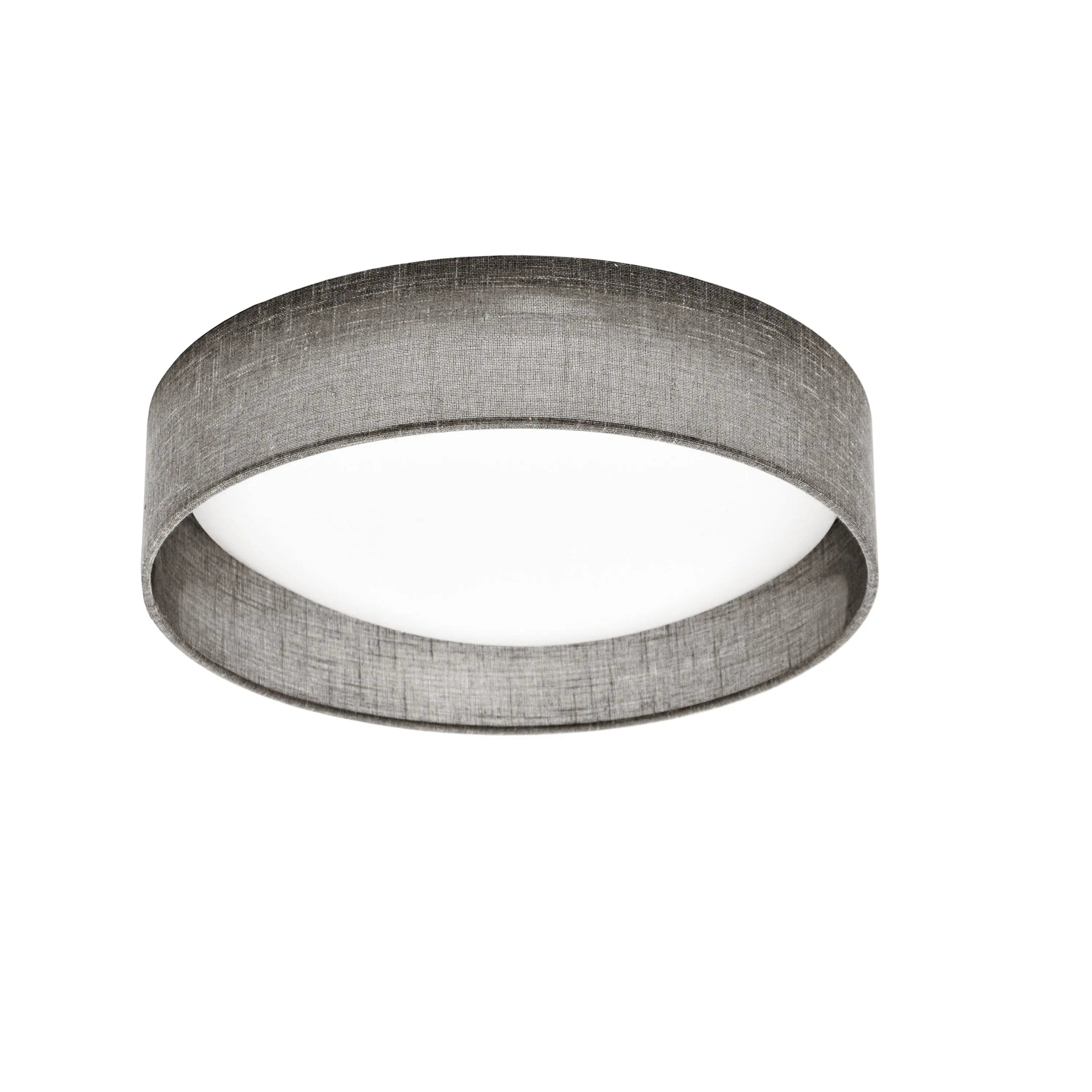 Dainolite LED Flush Mount, Satin Chrome Finish, Grey Shade CFLD-1114-2423