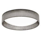 Dainolite LED Flush Mount, Satin Chrome Finish, Grey Shade CFLD-1522-2423