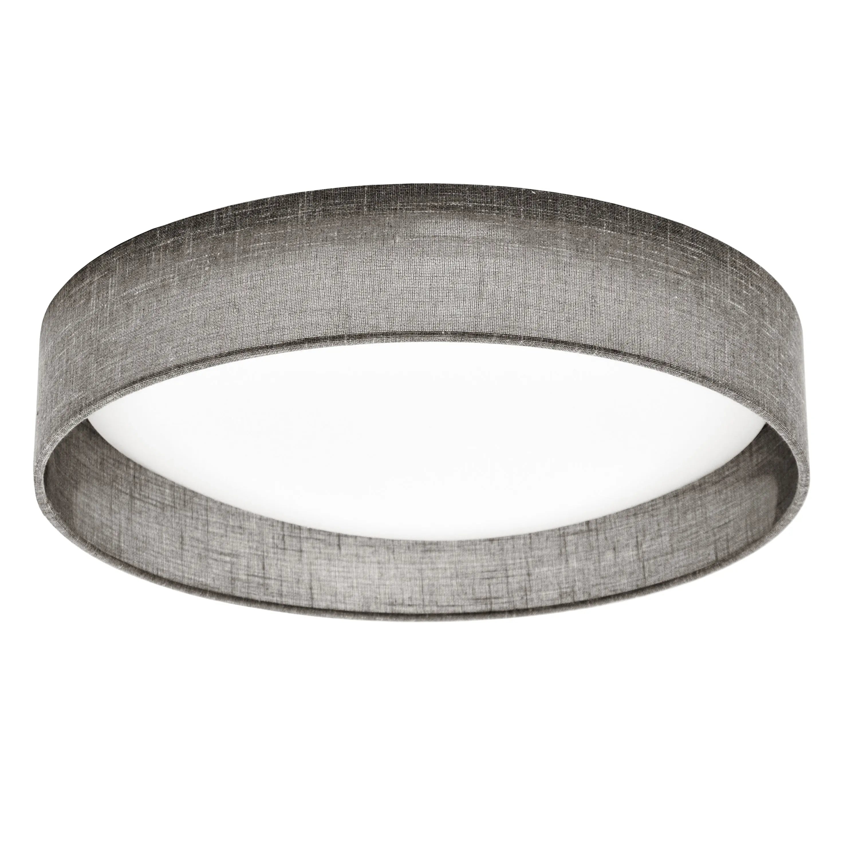 Dainolite LED Flush Mount, Satin Chrome Finish, Grey Shade CFLD-1522-2423
