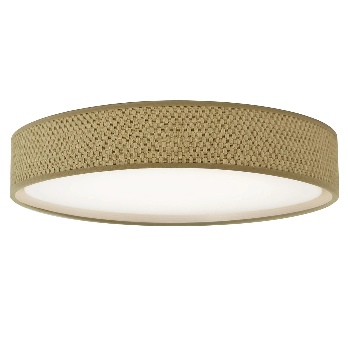 Dainolite LED Flush Mount, Satin Chrome Finish, Natural Shade CFLD-1522-NAT