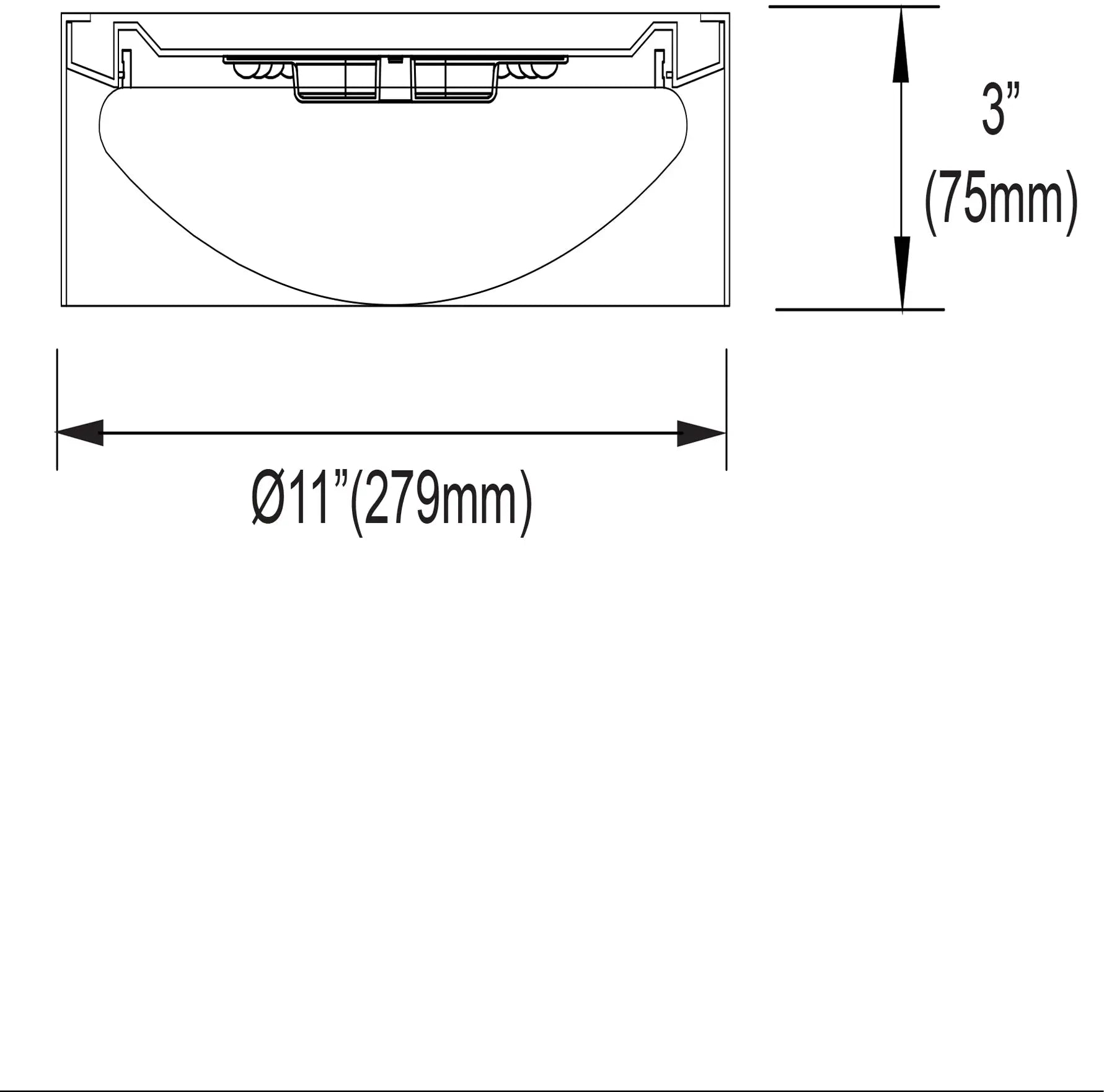 Dainolite LED Flush Mount, Satin Chrome Finish, White Shade CFLD-1114-2400