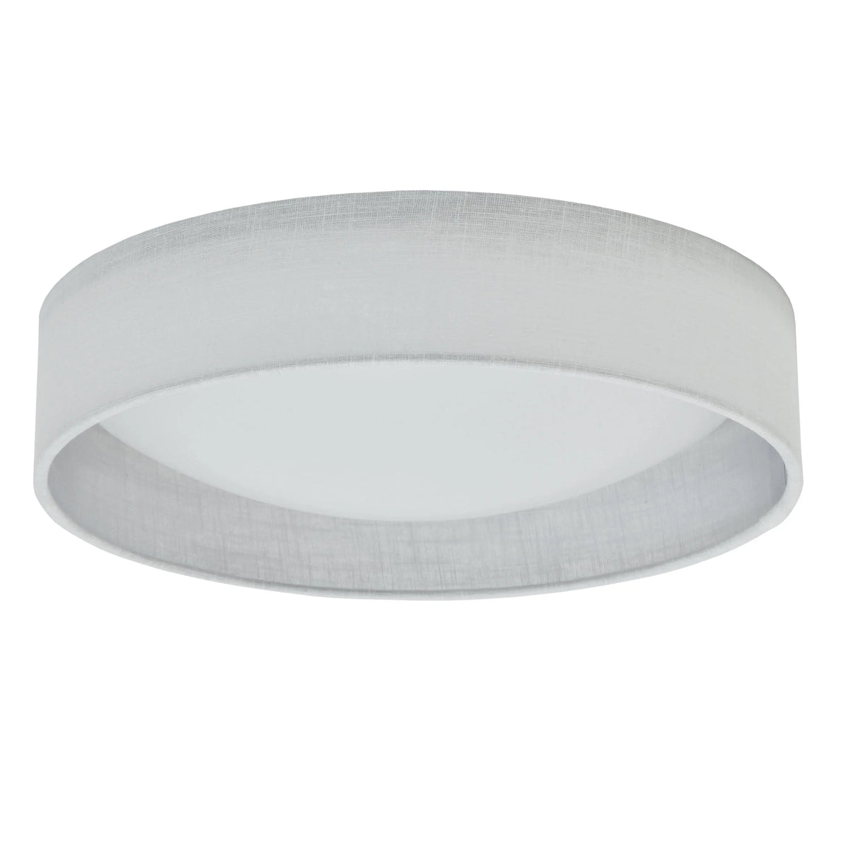 Dainolite LED Flush Mount, Satin Chrome Finish, White Shade CFLD-1522-2400