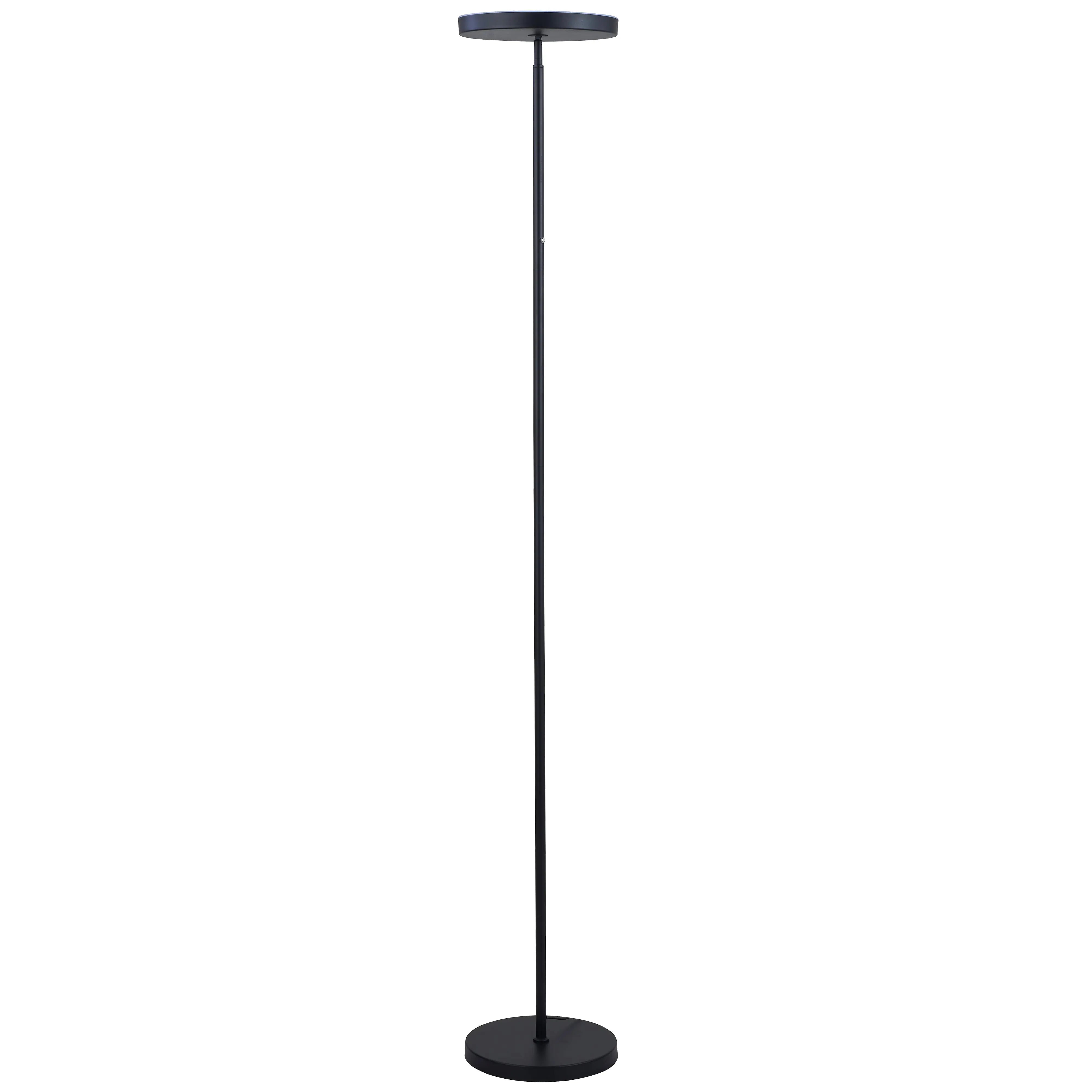 Dainolite LED Torchier, Sandy Black Finish