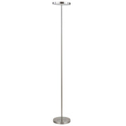 Dainolite LED Torchier, Satin Nickel Finish