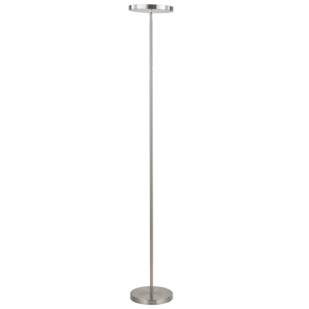 Dainolite LED Torchier, Satin Nickel Finish