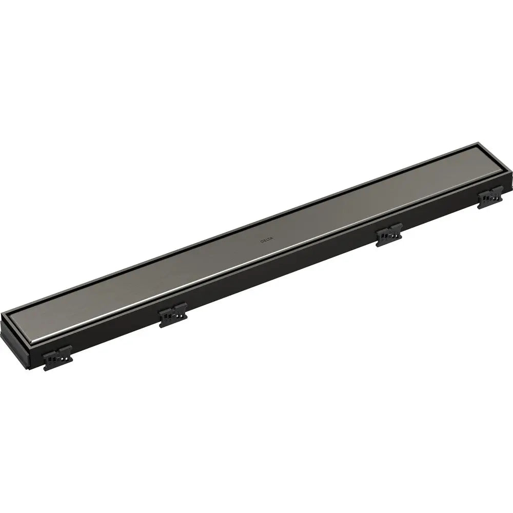 Delta 24" Reversible Linear Shower Drain Trim DT0732413 - Black Stainless