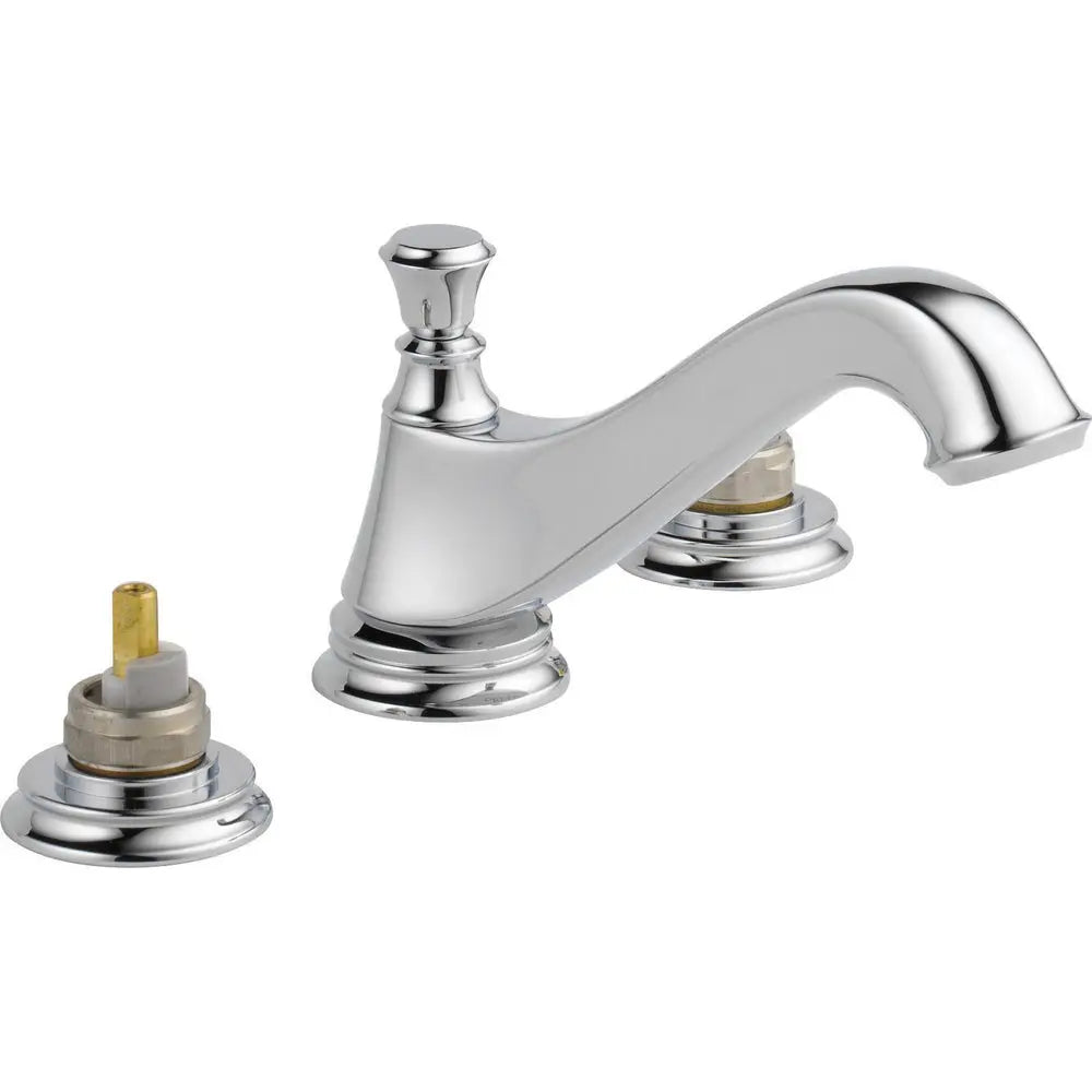 Delta 2H Wide Spread Lav - Low Arc Tub Spout W/ Metal Pop-Up 3595LF - 3595LF-MPU-LHP