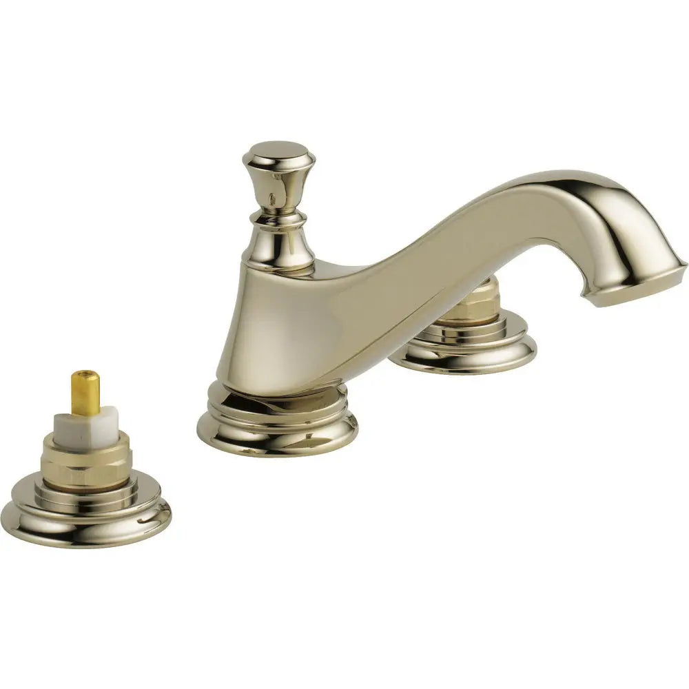 Delta 2H Wide Spread Lav - Low Arc Tub Spout W/ Metal Pop-Up 3595LF - 3595LF-PNMPU-LHP