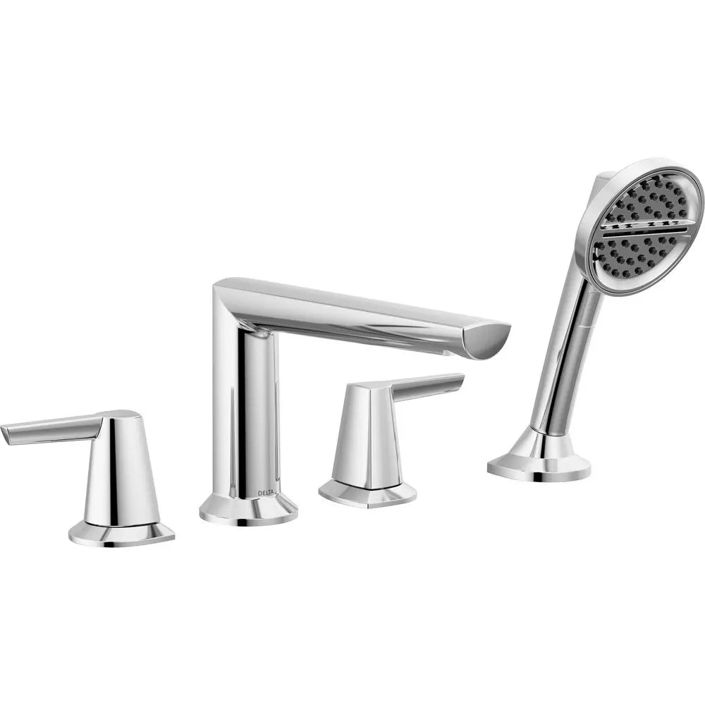 Delta 4-Hole Roman Tub Trim With Hand Shower T4771-PR - Plumbing Market